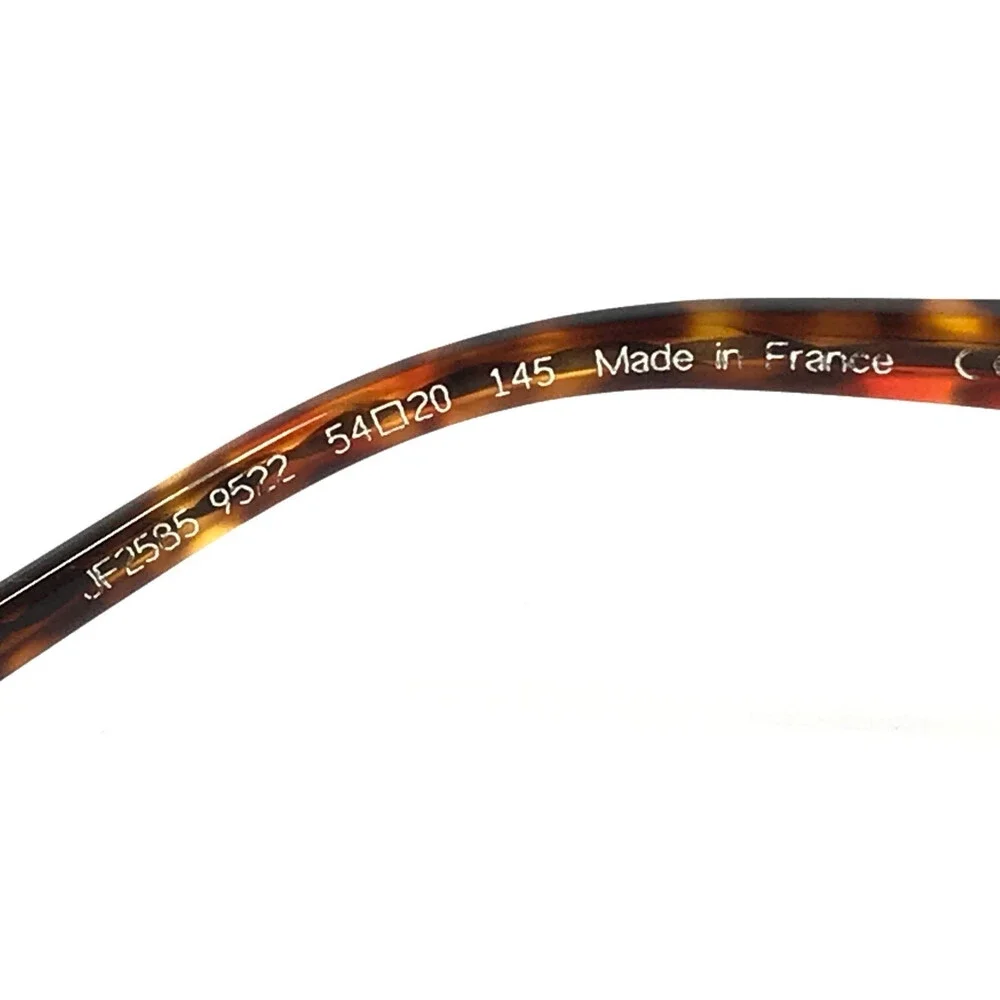 J.F. Rey Eyeglasses Frames JF2585 9522 Brown Blue Woven Half Rim 54-20-145